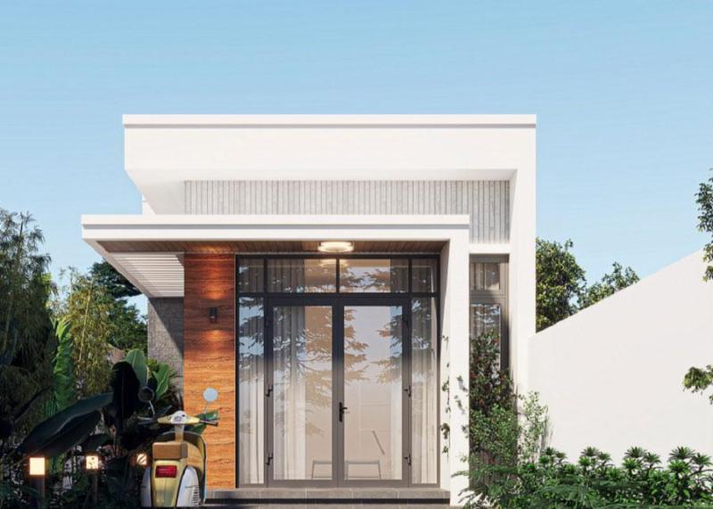 Mẫu thiết kế nhà trệt mái bằng sở hữu thẩm mỹ khó lỗi thời