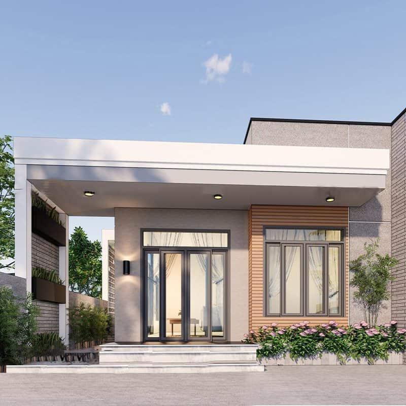 Quy định chiều rộng của mẫu nhà trệt đẹp