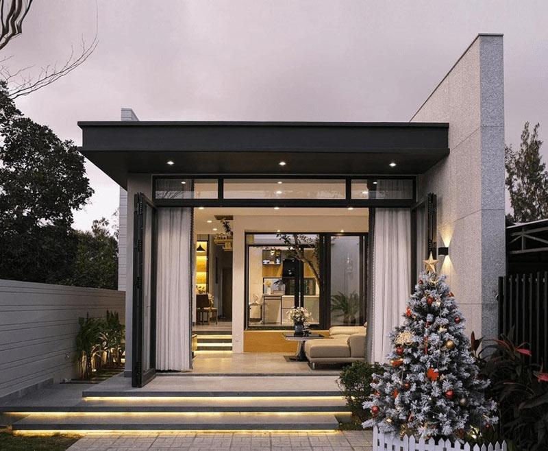 Mẫu nhà trệt phong cách hiện đại có chi phí xây dựng không quá cao