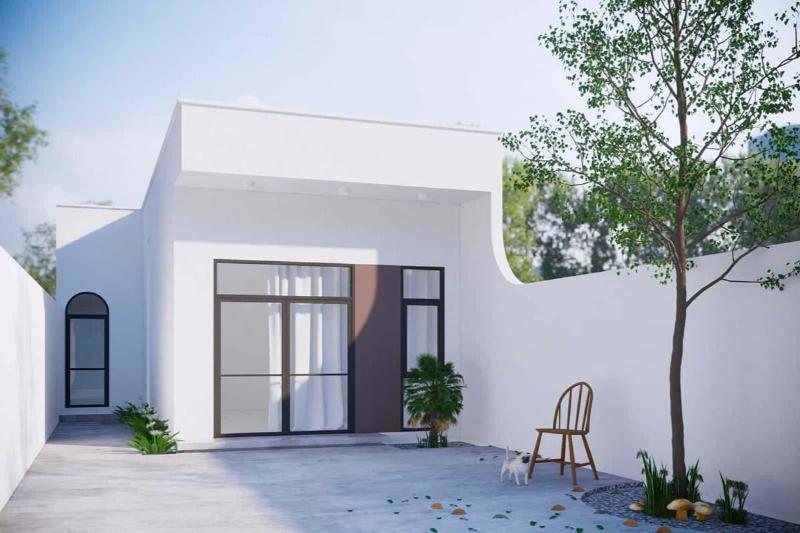 Mẫu thiết kế nhà trệt phong cách tối giản sẽ lược bỏ các chi tiết rườm già