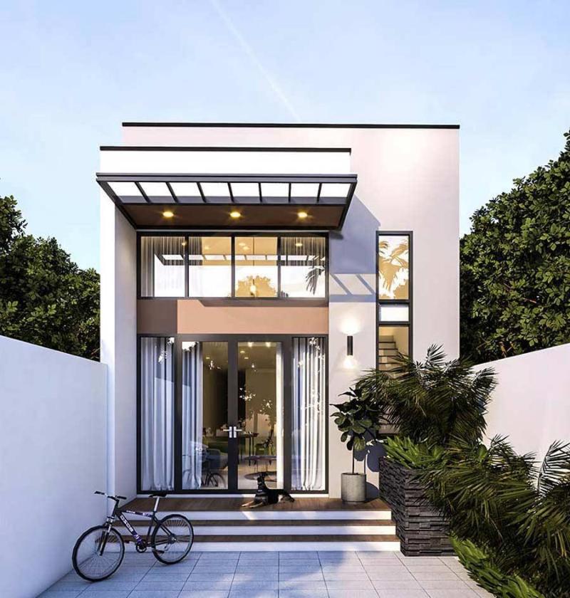 Mẫu thiết kế nhà trệt có thêm gác lửng giúp mở rộng không gian