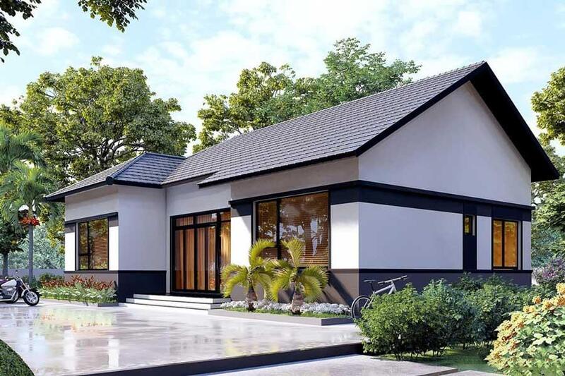 Nhà cấp 4 4 phòng ngủ 400 triệu ở nông thôn đơn giản , phù hợp với quỹ đất rộng 