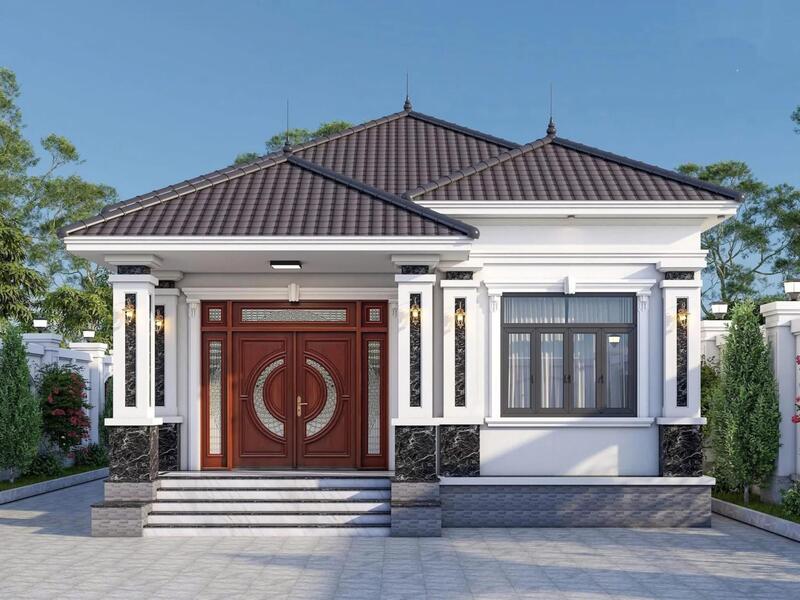 Mẫu nhà cấp 4 4 phòng ngủ 400 triệu mái Nhật hiện đại với thiết kế hài hòa và tiện nghi