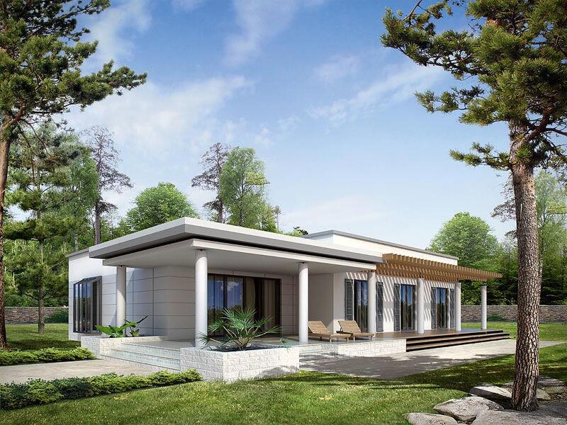 Mẫu thiết kế nhà cấp 4 4 phòng ngủ 400 triệu mái bằng tối giản và tiện lợi