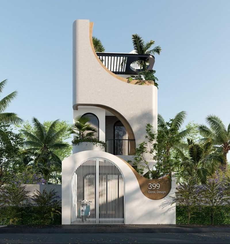 Mẫu thiết kế nhà phố 6x17m gần gũi với thiên nhiên được nhiều gia chủ đánh giá cao