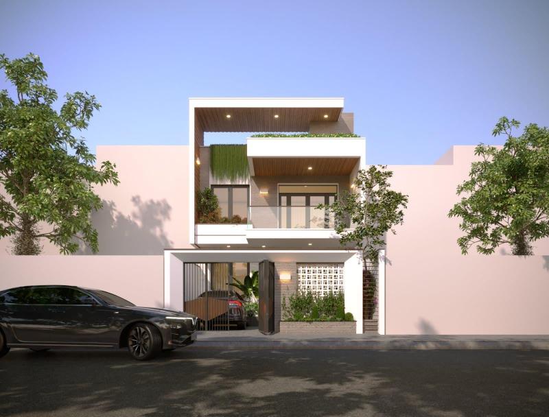 Mẫu thiết kế nhà phố 2 tầng 6x17m phong cách tối giản