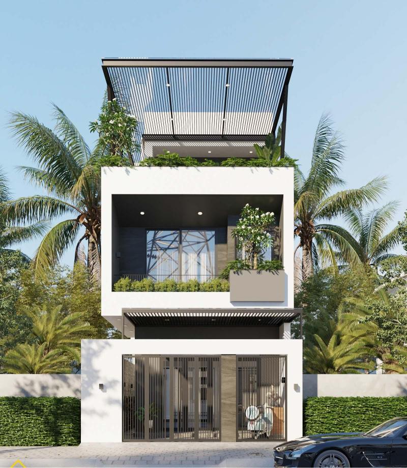 Mẫu thiết kế nhà phố 6x17m 2 tầng tối giản được nhiều gia đình lựa chọn