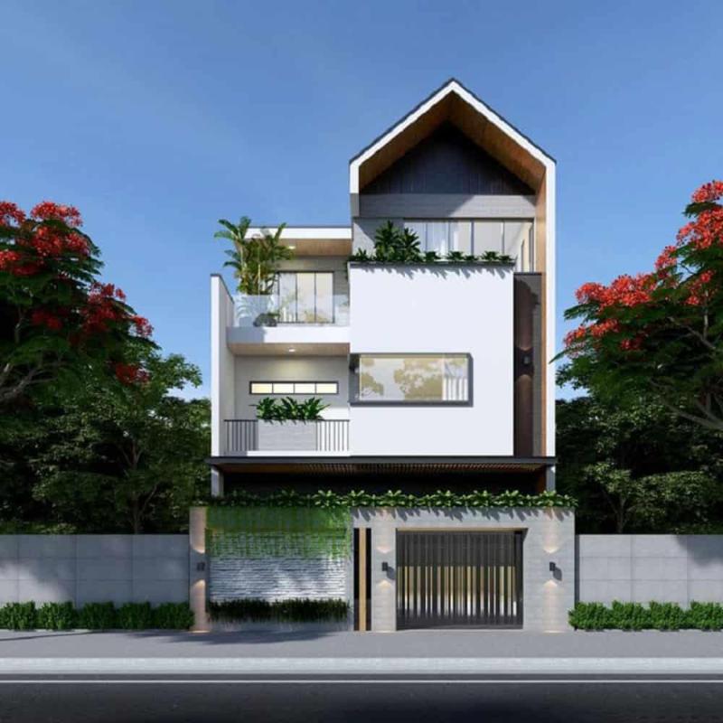 Mẫu thiết kế nhà mái Thái rộng 7m dài 13m phù hợp với khí hậu nước ta