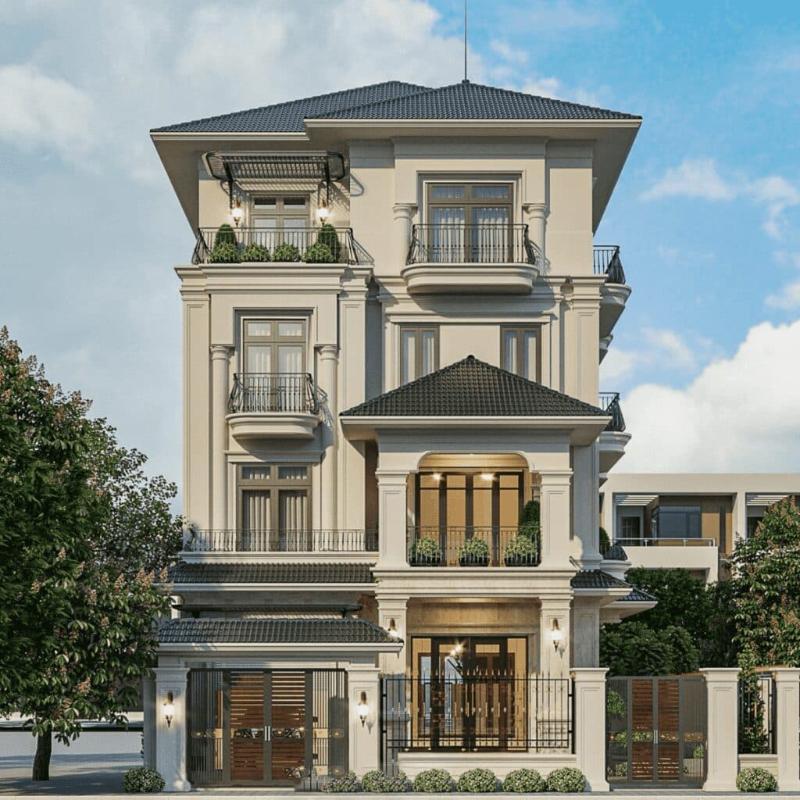 Mẫu thiết kế nhà rộng 7m dài 13m mái Nhật thu hút với vẻ đẹp thanh thoát, sang trọng