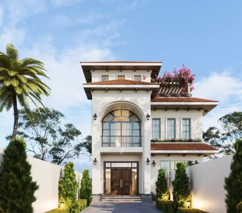 Mái Nhật có độ dốc vừa phải, độ bền cao và khả năng chống nóng, chống ẩm cực tốt