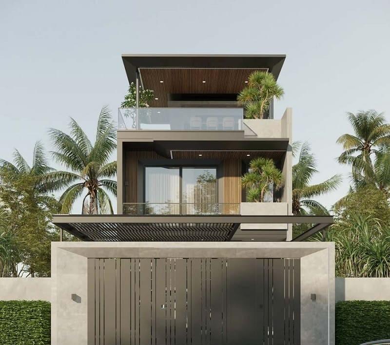 Dự tính chi phí thiết kế thi công nhà rộng 7m dài 13m