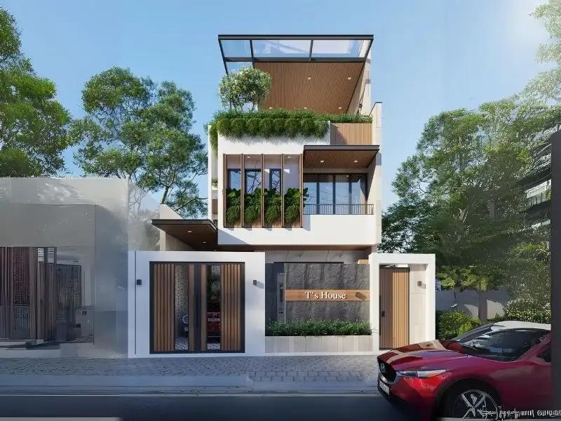 Mẫu nhà rộng 7m dài 13m phong cách hiện đại được nhiều gia chủ lựa chọn